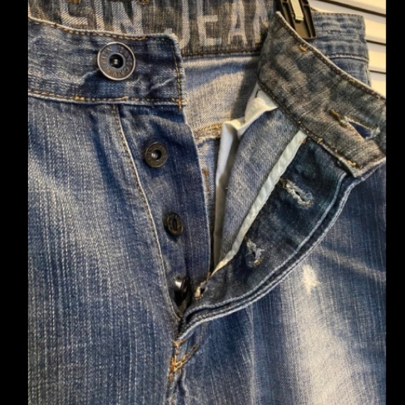 *NEW* Calvin Klein Slim Straight Ripped Jeans (Size 34) - Picture 7 of 8